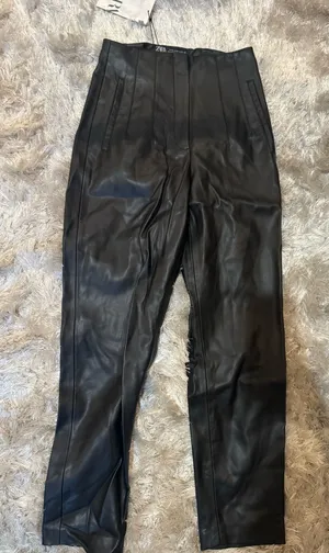 ZARA Leather Pants thumbnail 1