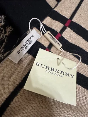 Burberry Black, Red & Cream Plaid Logo Scarf NWT thumbnail 6