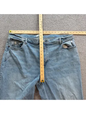 Abercrombie & Fitch The 90s Straight Ultra High Rise Distressed Jeans 35/20R thumbnail 3