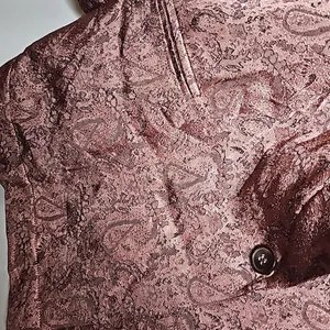 Free People no longer made silky jacquard paisley long 1 button blazer jacket S thumbnail 9
