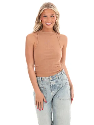 FREE PEOPLE x We The Free Mia Tank - Macchiato thumbnail 3