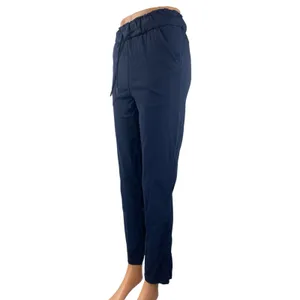 Lululemon Women's Blue High Rise Yoga Athletic Activewear Track Trousers Pants 0 thumbnail 3