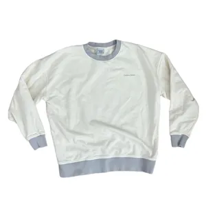 Outdoor Voices Pickup Off-White Cotton Grey Trim Oversized Graphic Sweatshirt M thumbnail 4