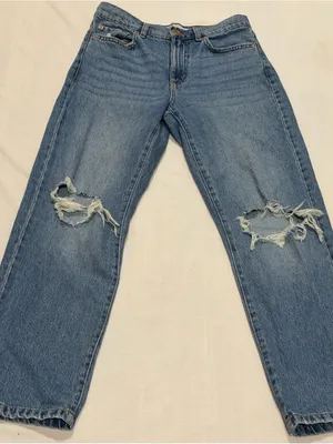 Garage Vintage Straight Jeans Women’s Size 3 /26 Distressed Light Wash Denim thumbnail 1