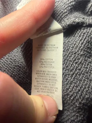 Aerie Oversized Distressed Crewneck Sweatshirt Grey Medium thumbnail 9