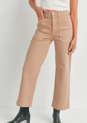 JBD Jeans Wide Leg Patch Pocket Jeans thumbnail 1