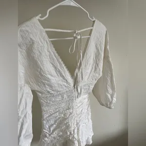 House of Chic White Embroidered Mini Dress thumbnail 5