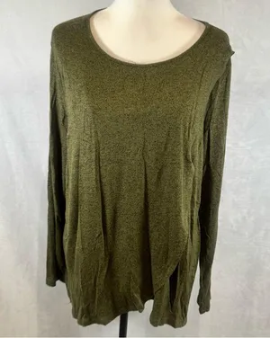 Old Navy army green super soft nursing maternity sweater size XL thumbnail 1