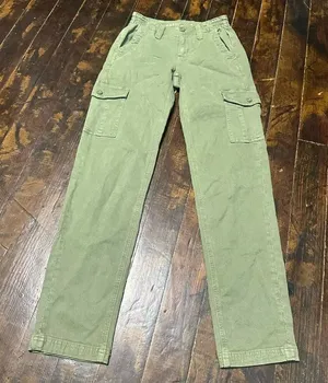 American Eagle 000 normcore green hip hop relaxed jeans thumbnail 1