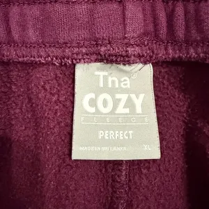 Aritzia TNA Cozy Fleece Perfect Sweatpant in Purple, Size XL thumbnail 3