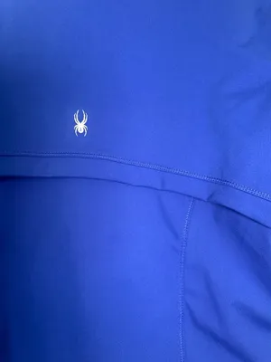Spyder Full Zip Athletic Jacket Size L Blue Activewear Yoga thumbnail 3