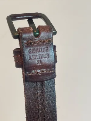 Source Unknown Vintage Brown Genuine Leather Belt Studded Detail Boho Western Style Size XL thumbnail 6