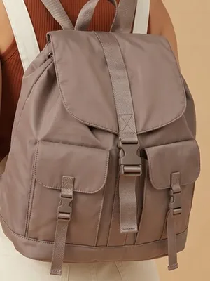 Victoria Secret Pin gray grey full size cargo backpack thumbnail 1