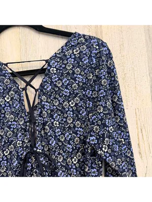 Women's XL Dress Floral Long Sleeve Babydoll Dress (fits smaller) thumbnail 9