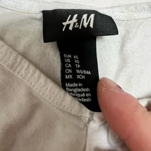 H&M White Henley Long Sleeve Shirt thumbnail 3
