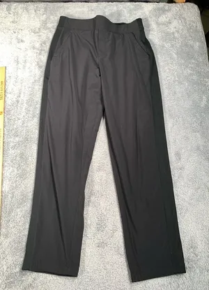 Athleta Black lined sweat brooklyn Pants 10 thumbnail 1