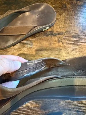 Chacos Brown Leather-Style Flip Flop Sandals Shoes Thongs Size 8 thumbnail 6