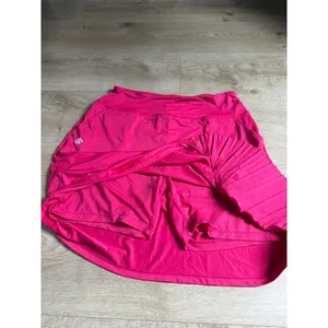 EUC Mofiz Pleated Tennis Skirt Skort bright pink Pickleball Golf Athletic sz L thumbnail 6