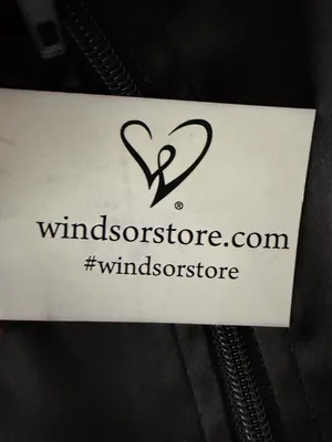 Windsor women’s Size S Black Satin Bodycon Mini Dress NWT(A500)✨ thumbnail 7