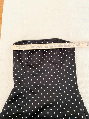 Vtg Gunne Sax Jessica McClintock Strapless Dress 5/6 Polka Dot Y2K Formal Party thumbnail 5