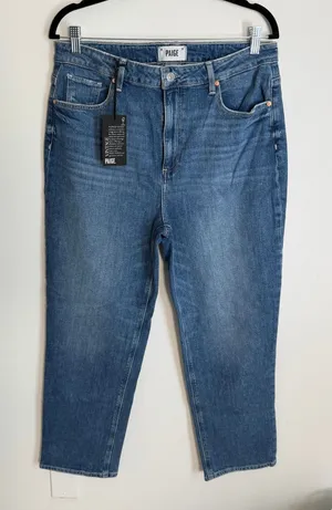 Paige‎ Stella Crop High Waisted Women's Jeans size 31 NWT thumbnail 1