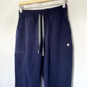 FIGS Technical collection navy high waisted wide leg pants women's S thumbnail 2