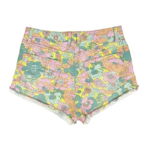 Wild Fable‎ Highest Rise Cheeky 70s Hippie Floral Cutoff Jean Shorts Size 10 thumbnail 2