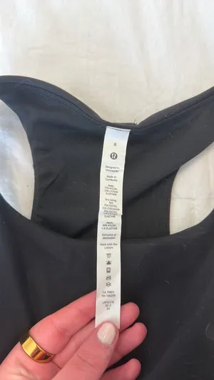 Lululemon Tank Black thumbnail 2