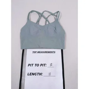 Lululemon Like a Cloud Ribbed Longline Sports Bra Size 2 Teal Yoga Pilates Gym thumbnail 7