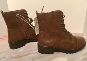 Combat Boots, Size 7 1/2W Brown thumbnail 4