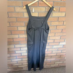 Timing USA Long Overall Dress Skirt Back Slit Gray Vintage Size Medium Women’s thumbnail 4
