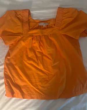 Orange  Dressy Top thumbnail 1