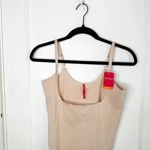 SPANX OnCore Open-Bust Mid Thigh Bodysuit Soft Nude NEW Size 1X Slimming Shaping thumbnail 4