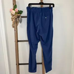 Athleta Skyline Paper Bag High Waisted Blue‎ Pants Size 4 thumbnail 5