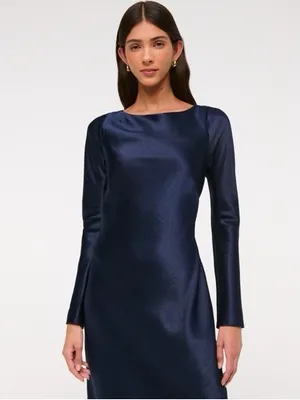 Abercrombie NWT Women's Long-Sleeve Cowl Back Maxi Dress thumbnail 5