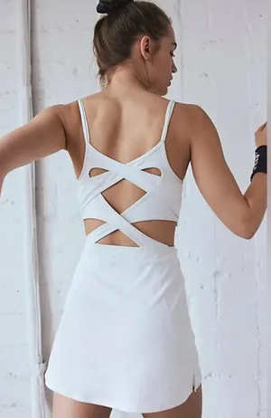 Free People White Athletic Dress thumbnail 2