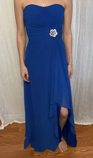 Royal blue formal dress Size 4 thumbnail 2