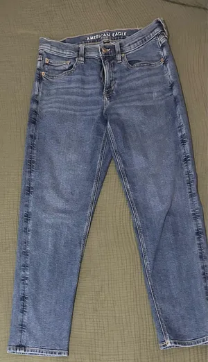 American Eagle Medium Wash Mom Jeans thumbnail 1