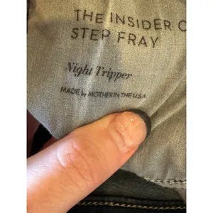 Mother Jeans Women 26 Blue Denim‎ Night Tripper The Insider Crop Fray Streetwear thumbnail 10