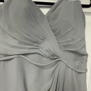 Christina Wu Light Gray Strapless Maxi Gown thumbnail 2