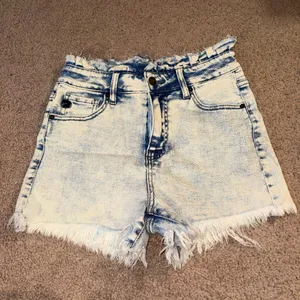 Kancan High-Waisted Denim Shorts thumbnail 1