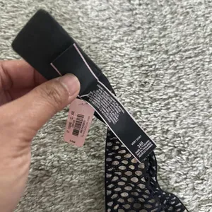 Victoria’s Secret Very Sexy Sheer High-Neck Fishnet Bralette - Black thumbnail 7