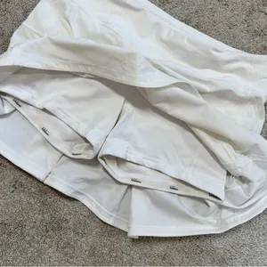 Lululemon Women’s Pace Rival Skirt Skort 4-way Stretch 15" Golf Run in White 6 thumbnail 10