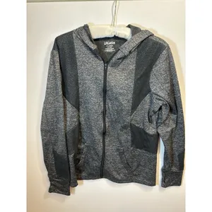 Litletics Gray Full Zip Women’s Hooded Performance Jacket XL Stretch Athleisure thumbnail 7