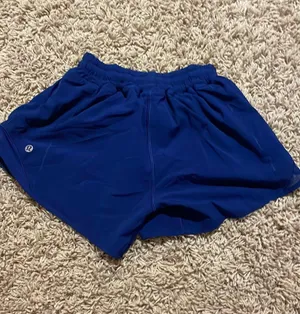 Dark Blue Lululemon Hotty Hot Shorts 4" 2 thumbnail 2