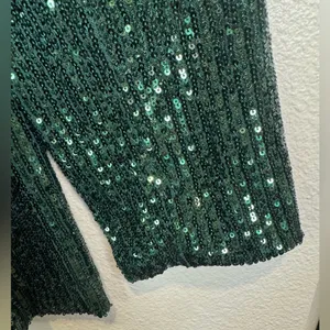 SHOW ME YOUR MUMU Women's‎ Dance Sequins Blazer in emerald green Size S thumbnail 8