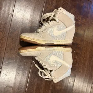 Nike Dunk Sky Hi Hidden Wedge sneakers Metallic Luster/Sail thumbnail 6