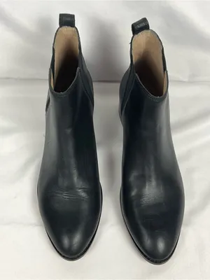 Madewell The Carina Boot True Black Leather Chelsea Ankle Booties Sz 10 thumbnail 2