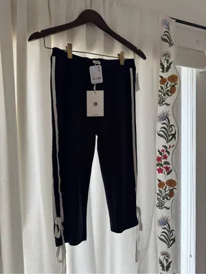 Free People Navy Capris with White Side Stripes thumbnail 6