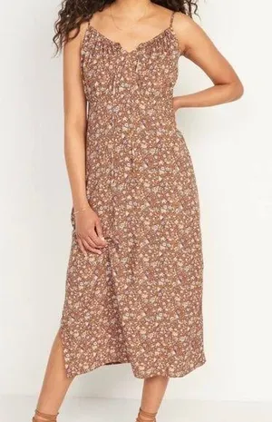 Old Navy floral maxi cami shift dress thumbnail 1